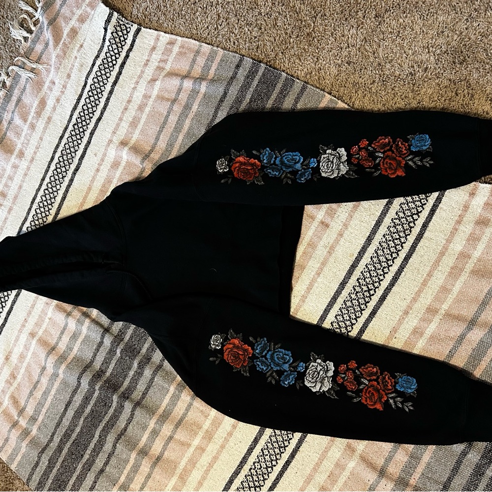 Rue21 Black Embroidered Jacket